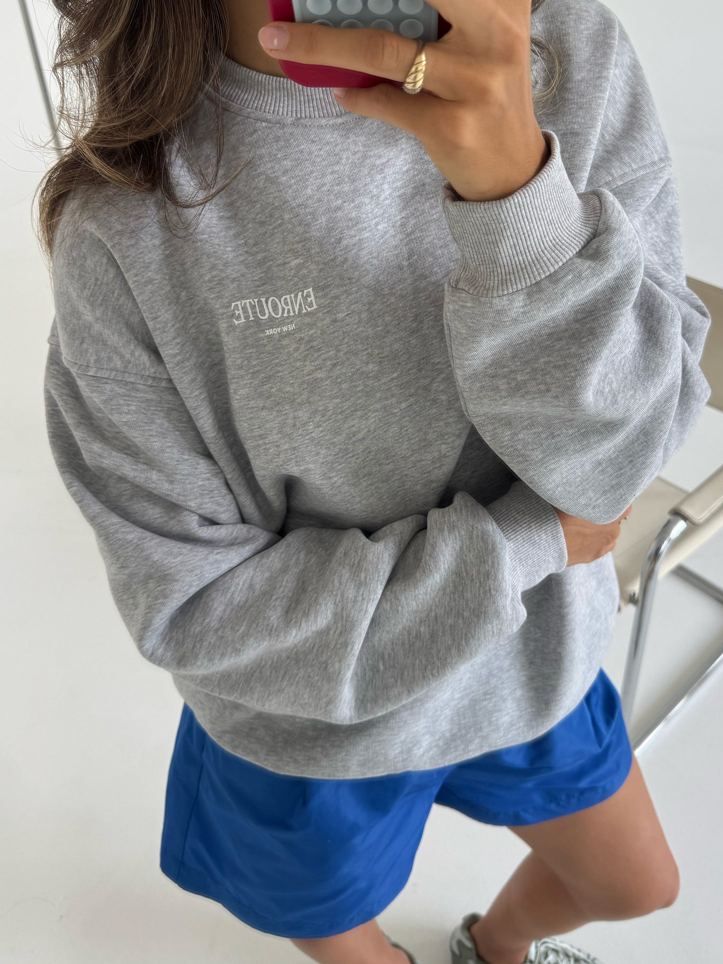 Oversized Grey Signature Sweatshirt