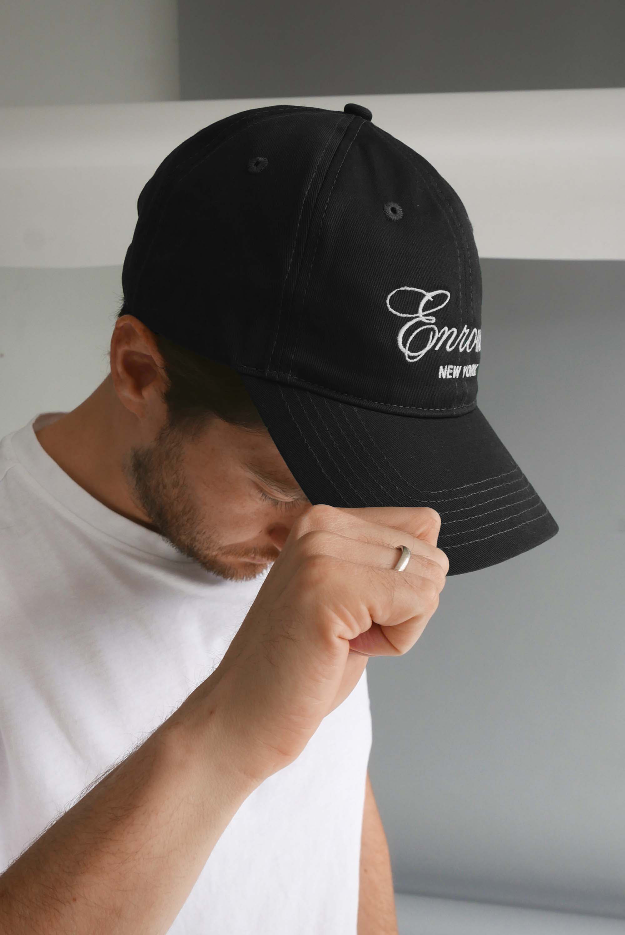 Fashion black nyc cap